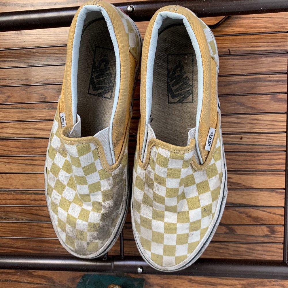 Vans Slip-On Ochre Checkerboard
